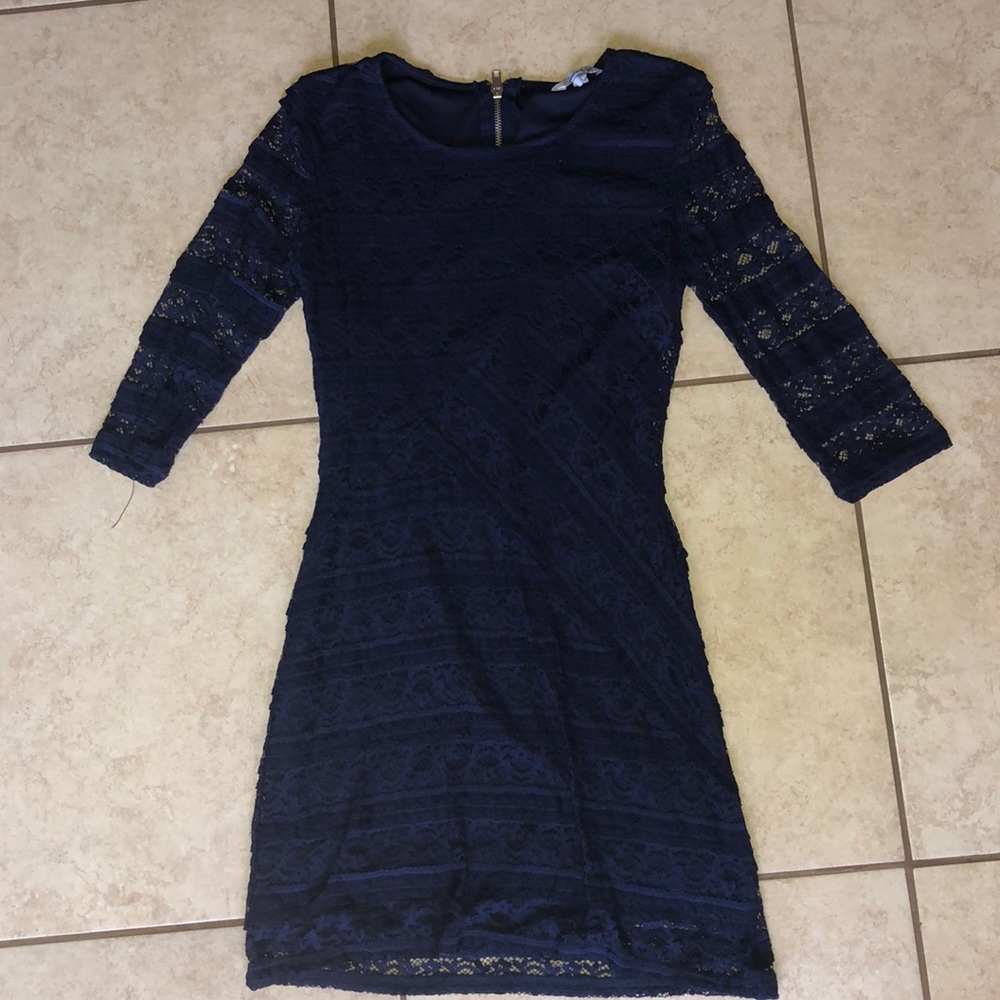 Lacey dark blue dress